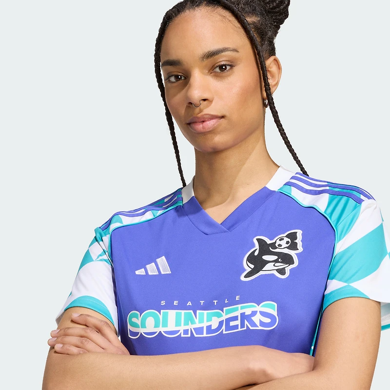 Maillot réplique bleu adidas Seattle Sounders FC 2025 pour femme