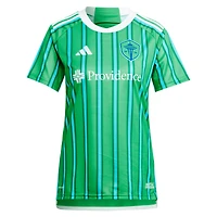 Women's adidas Cristian Roldan Green Seattle Sounders FC 2024 The Anniversary Kit Replica Player Jersey