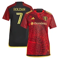 Women's adidas Cristian Roldan Red Seattle Sounders FC 2024 The Bruce Lee Kit Replica Player Jersey