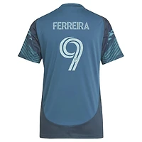 Women's adidas Jesus Ferreira Blue Seattle Sounders FC 2025 The Salish Sea Kit Replica Player Jersey
