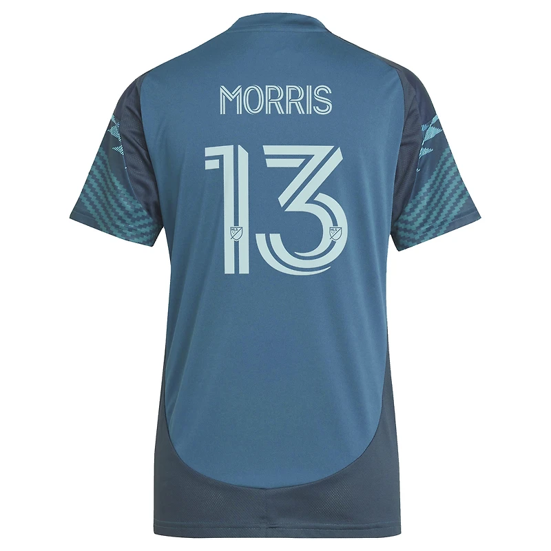 Maillot réplique du kit The Salish Sea 2025 des Seattle Sounders FC pour femme adidas Jordan Morris Blue