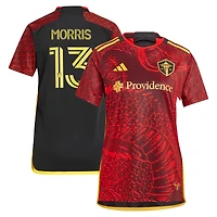 Maillot de joueur réplique Jordan Morris Red Seattle Sounders FC 2024 The Bruce Lee Kit pour femme