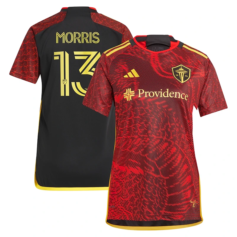 Maillot de joueur réplique Jordan Morris Red Seattle Sounders FC 2024 The Bruce Lee Kit pour femme