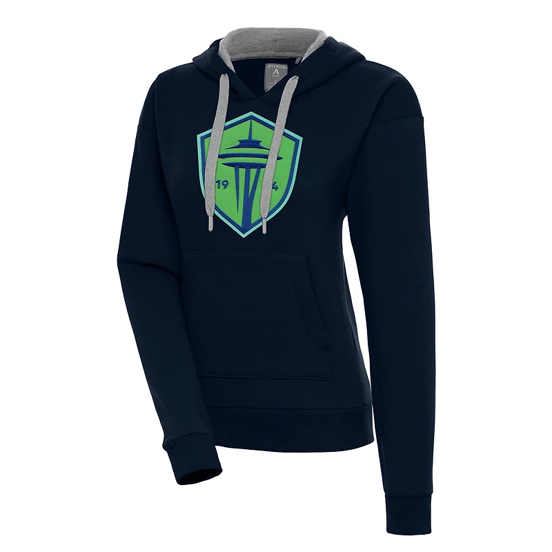 Sweat à capuche Victory pour femme Antigua Navy Seattle Sounders FC
