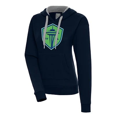Sweat à capuche Victory pour femme Antigua Navy Seattle Sounders FC