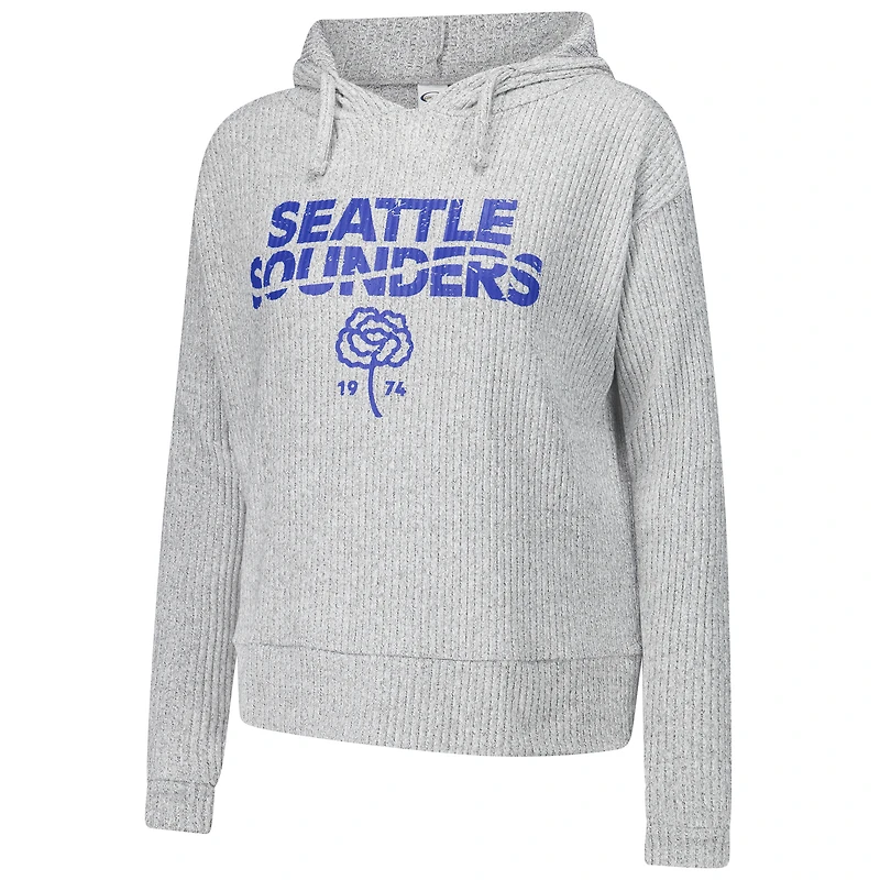 Sweat à capuche manches longues Juniper gris Seattle Sounders FC pour femme