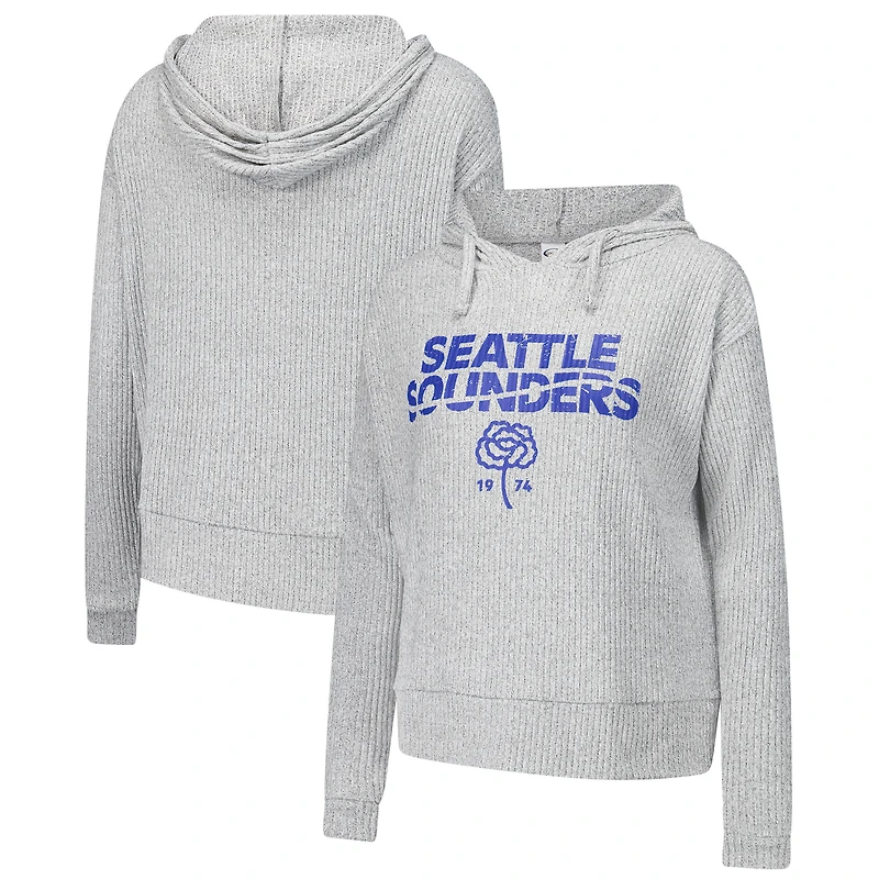 Sweat à capuche manches longues Juniper gris Seattle Sounders FC pour femme