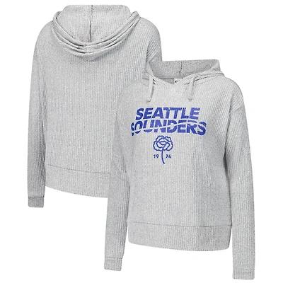 Sweat à capuche manches longues Juniper gris Seattle Sounders FC pour femme