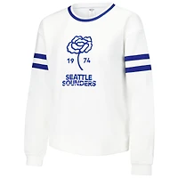 Women's Concepts Sport White Seattle Sounders FC Borough Long Sleeve T-Shirt