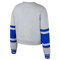 Sweat-shirt court Scrimmage Stadium Essentials pour femme, gris chiné, Seattle Sounders FC