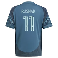 Maillot de joueur réplique du kit The Salish Sea 2025 des Seattle Sounders FC bleu Albert Rusnak pour jeunes adidas