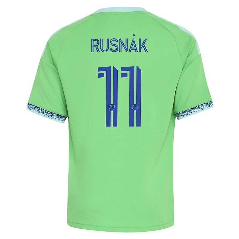 Youth adidas Albert Rusnak Rave Green Seattle Sounders FC The Evergreen State Kit Replica Jersey