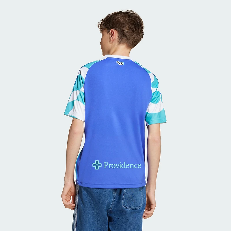 Youth adidas Blue Seattle Sounders FC 2025 Third Replica Jersey
