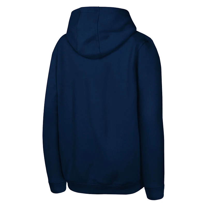 Sweat à capuche bleu marine Mitchell & Ness pour jeunes, motif mascotte des Seattle Sounders FC