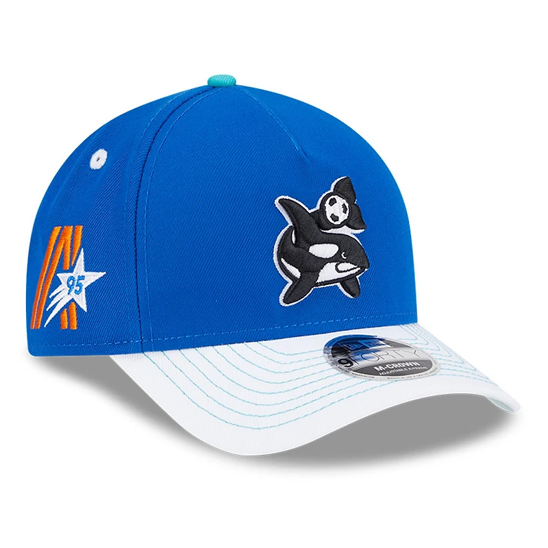 Casquette ajustable New Era bleue Seattle Sounders FC 2025 Jersey Hook 9FORTY M-Crown pour jeune