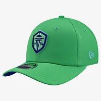 Casquette ajustable New Era Rave Green Seattle Sounders FC pour jeunes (modèle Hook 9SEVENTY)