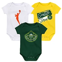 Ensemble de body 3 pièces Baby Outerstuff Seattle Storm Destiny