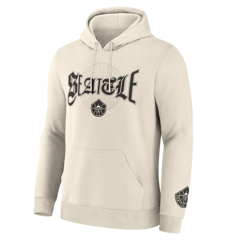 Sweat à capuche polaire Fanatics crème Seattle Storm Legacy pour homme
