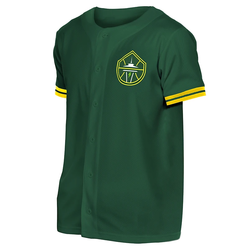 Men's New Era Green Seattle Storm 2026 WNBA Draft Hometown Baseball Jersey