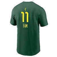 Men's Nike Awa Fam Green Seattle Storm Explorer Edition Name & Number T-Shirt