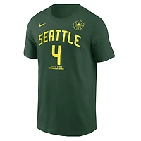 Men's Nike Flau'jae Johnson Green Seattle Storm Explorer Edition Name & Number T-Shirt