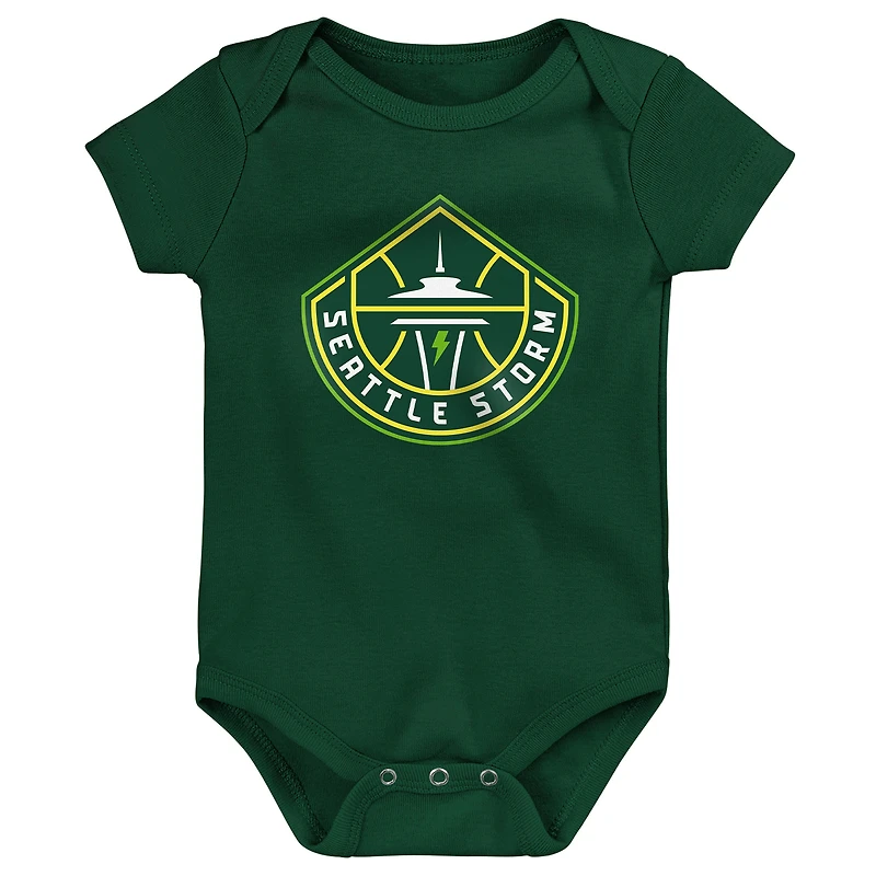 Newborn Outerstuff Seattle Storm Destiny 3-Piece Creeper Set