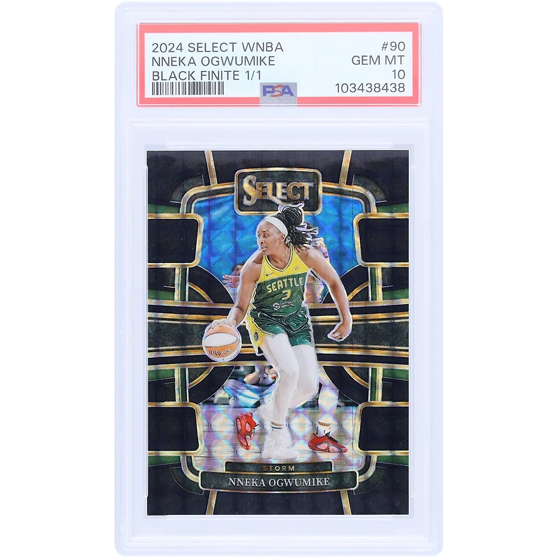 Nneka Ogwumike Seattle Storm 2024 Panini Select WNBA Black Finite Prizm #90 #1/1 PSA Carte authentifiée 10