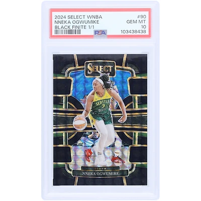 Nneka Ogwumike Seattle Storm 2024 Panini Select WNBA Black Finite Prizm #90 #1/1 PSA Carte authentifiée 10