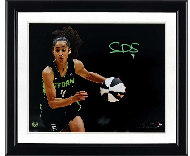 Skylar Diggins-Smith Seattle Storm Autographed 11" x 14" Dribbling Spotlight Photograph
