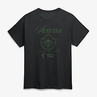 T-shirt unisexe noir Seattle Storm Motion avec logo athlétique