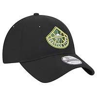 Casquette réglable unisexe New Era noire Seattle Storm Core Logo 9TWENTY