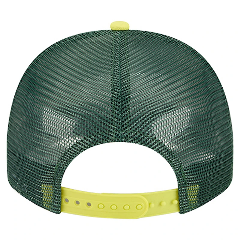 Unisex New Era  Cream/Green Seattle Storm Banner Foam Front 9FIFTY A-Frame Adjustable Trucker Hat