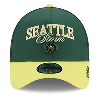 Unisex New Era Green/Yellow Seattle Storm WNBA Tip-Off 2026 Metal Badge A-Frame 9FORTY Adjustable Hat