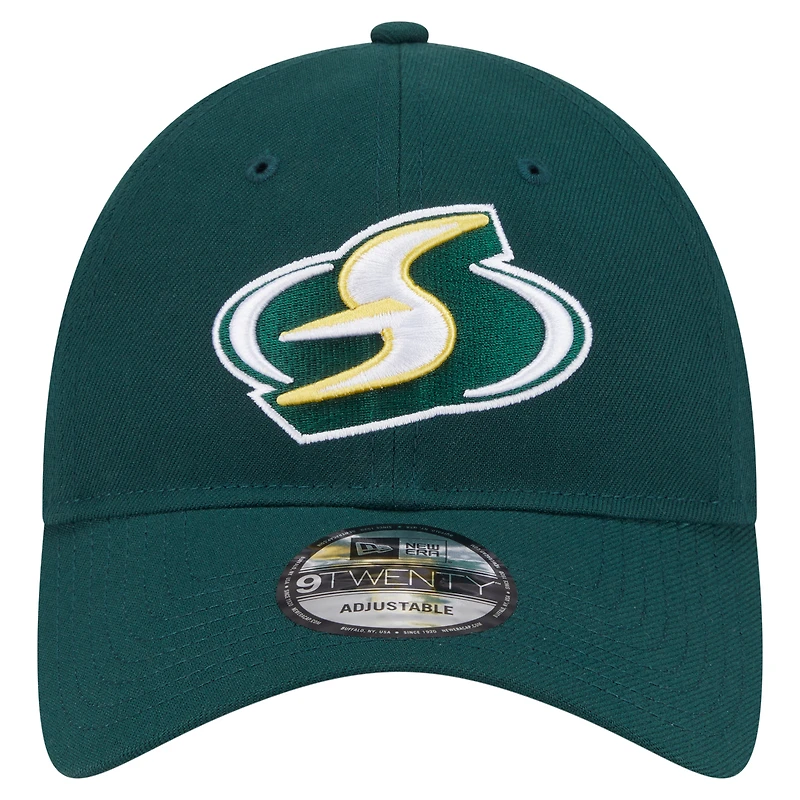 Casquette ajustable unisexe New Era verte Seattle Storm Core Alt Logo 9TWENTY