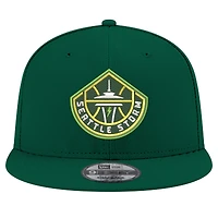 Casquette snapback unisexe New Era verte Seattle Storm avec logo 9FIFTY