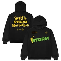 Sweat à capuche unisexe noir de l'équipe Seattle Storm Playa Society