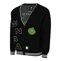 Cardigan unisexe round21 noir Seattle Storm Campus Fit à boutons complets