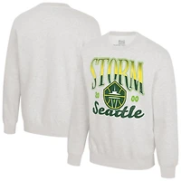 Sweat-shirt ras du cou unisexe Stadium Essentials Oatmeal Seattle Storm Sky High en polaire