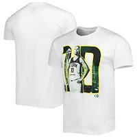 T-shirt unisexe Stadium Essentials Sue Bird Seattle Storm Player Skyline blanc