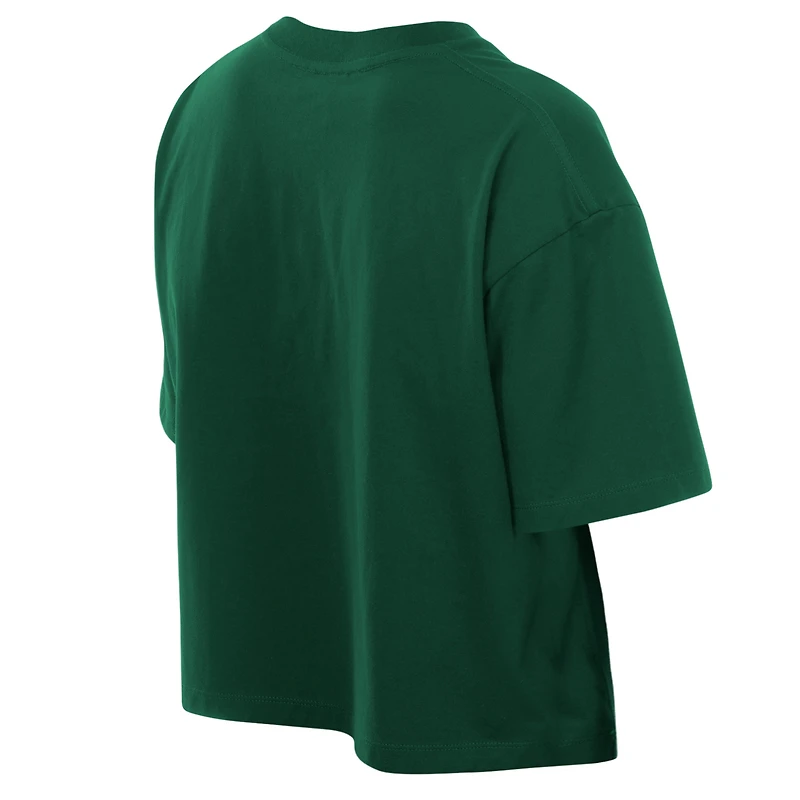 T-shirt New Era vert Seattle Storm pour femme, édition limitée WNBA Draft 2026, coupe carrée.