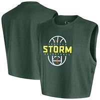 Women's Nike Green Seattle Storm 2026 Authentic On-Court Sleeveless Cropped T-Shirt