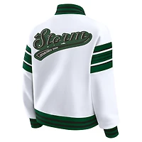 Veste polaire à boutons-pression Seattle Storm blanche/verte pour femme WEAR by Erin Andrews