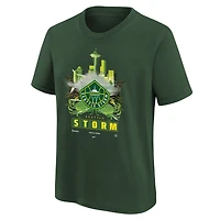 T-shirt Nike vert Seattle Storm pour jeunes avec contenu original