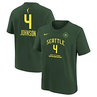 T-shirt Nike enfant Flau'jae Johnson vert Seattle Storm Explorer Edition avec nom et numéro