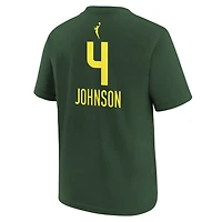 Youth Nike Flau'jae Johnson Green Seattle Storm Explorer Edition Name & Number T-Shirt