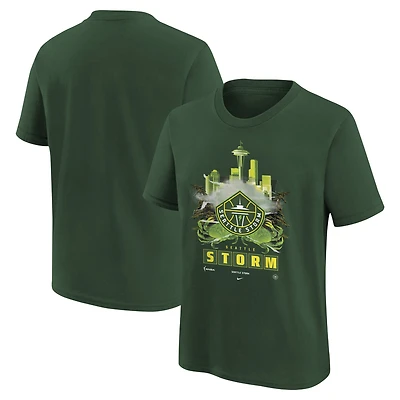 T-shirt Nike Hunter Green Seattle Storm pour jeunes avec contenu original Max90