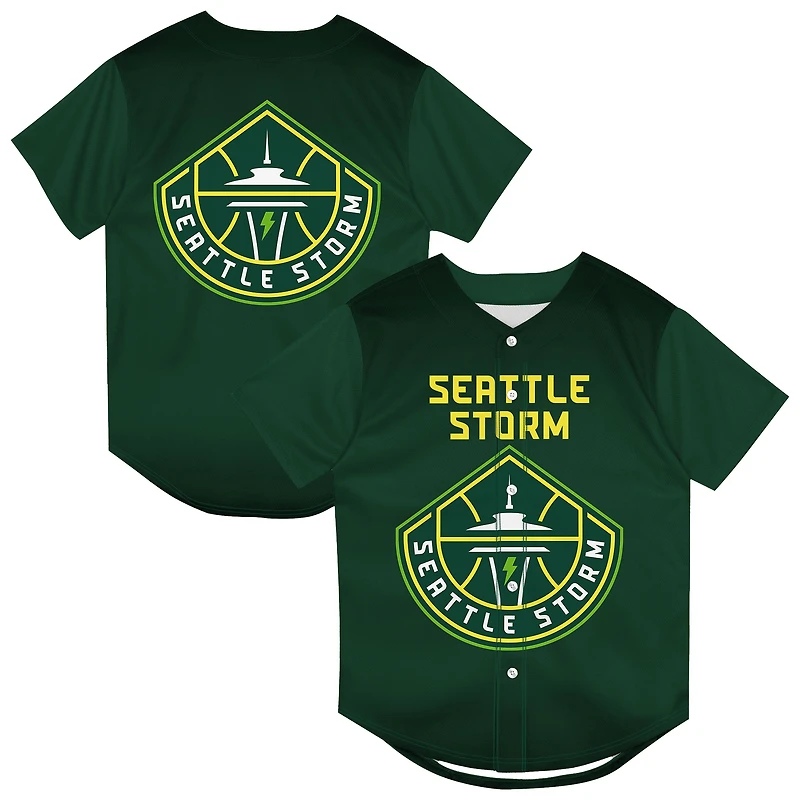 Maillot de mode en maille vert Outerstuff pour jeunes, mascotte Seattle Storm.