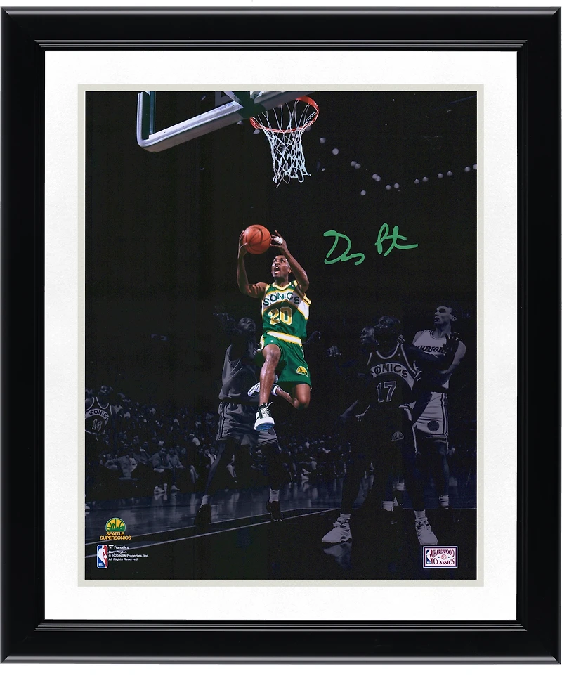 Gary Payton Seattle Supersonics Autographed 11" x 14" Spotlight Photograph