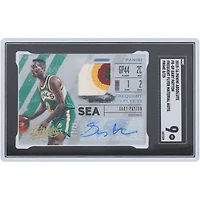 Gary Payton Seattle SuperSonics Autographed 2015-16 Panini Absolute Frequent Flyer Quad-Color Relic #FR-GP #8/25 SGC Authenticated 9 Card