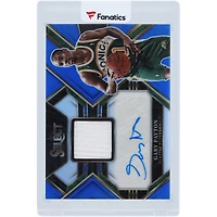 Gary Payton Seattle Supersonics Autographed 2022-23 Panini Select Blue Prizm Jersey Relic #AM-GPY #1/49 Card